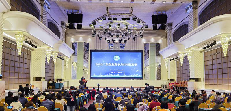 公海彩船科技入选2020广东企业竞争力500强